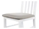 Стілець дерев'яний з оксамитовим сидінням BRW Ramen, бук, білий / бежевий TXK_RAMEN-TX098-1-PAROS_3_BEIGE фото thumb №4