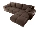 BRW Универсальный угловой диван Noti со спальной функцией и ящиком для хранения велюр коричневый NA-NOTI-LX.3DL.URC-G2_BD5554 фото thumb №1