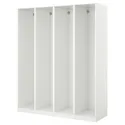 IKEA PAX ПАКС, 4 каркаси гардероба, білий, 200x58x201 см 298.954.71 фото thumb №1