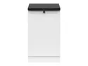 BRW Junona Line базовый шкаф для кухни 50 см правый с топом белый, белый/белый/металлический сланцевый черный/золотой D1D/50/82_P_ZBL-BI/BI/LMC фото thumb №1