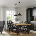 IKEA SKOGSTA СКОГСТА / SKOGSTA СКОГСТА, стол и 6 стульев, акация / черный, 235 см 195.451.24 фото thumb №2