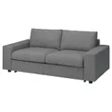 IKEA VIMLE ВІМЛЕ, 2-місний диван-ліжко, з широкими підлокітниками/Lejde сіро-чорний 695.372.87 фото thumb №2