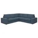 IKEA KIVIK КИВИК, 4-местный угловой диван, Окрашенный в синий цвет 194.847.38 фото thumb №1