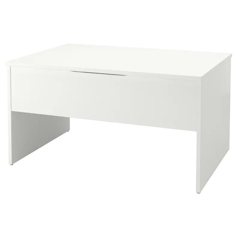 IKEA ÖSTAVALL ОСТАВАЛЛ, регулируемый журнальный стол, белый, 90 см 005.300.66 фото №2
