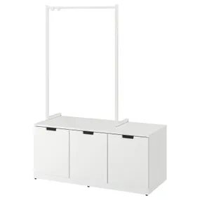 IKEA NORDLI НОРДЛИ, комод с 3 ящиками, белый, 120x169 см 392.951.38 фото