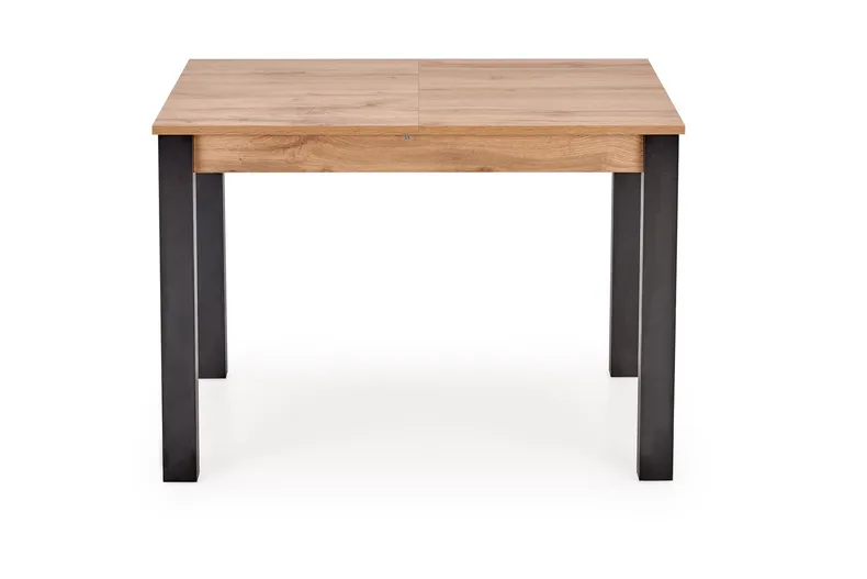 Обеденный стол раскладной HALMAR GINO 100-135x60 см, столешница - дуб вотан, ножки - черные фото №11