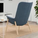 IKEA VEDBO ВЕДБУ, крісло із високою спинкою, Синій. 005.522.23 фото thumb №3