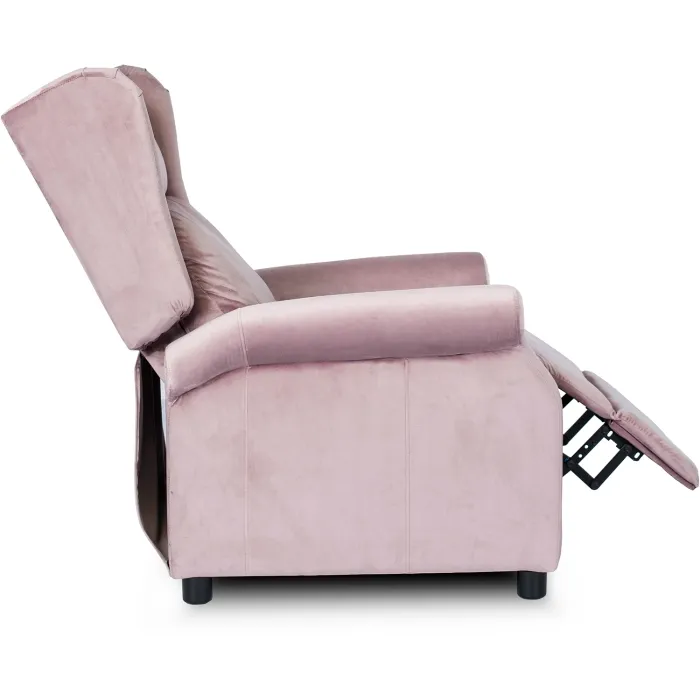 Кресло реклайнер бархатное MEBEL ELITE SIMON Velvet, розовый фото №5