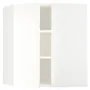 IKEA METOD МЕТОД, угловой навесной шкаф с полками, белый / Вальстена белый, 68x80 см 295.072.87 фото