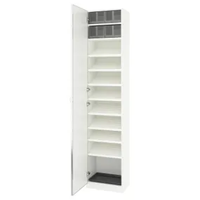 IKEA PAX / ÅHEIM, комбінований гардероб, білий/дзеркальний, 50x38x236 см 895.903.25 фото