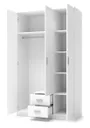 Шкаф для одежды HALMAR LIMA S-3 120x52 см белый фото