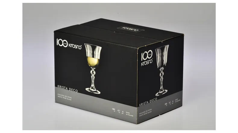 BRW Набор бокалов для белого вина Krosno Krista 6 шт. 150 мл 042166 фото №2