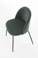 Кухонный стул бархатный HALMAR K314 Velvet, темно-зеленый фото thumb №6