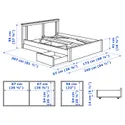 IKEA SONGESAND СОНГЕСАНД, каркас ліжка, 2 коробки для зберіг, білий / ЛУРОЙ, 160x200 см 592.412.53 фото thumb №11