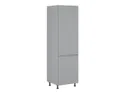 BRW Кухонный шкаф для встроенного холодильника Iris 60 см правый ferro, гренола серый/ферро FB_DL_60/207_P/P-SZG/FER фото thumb №2