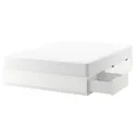 IKEA NORDLI НОРДЛІ, каркас ліжка з відділ д / зберігання, білий, 160х200 см 003.498.49 фото thumb №1