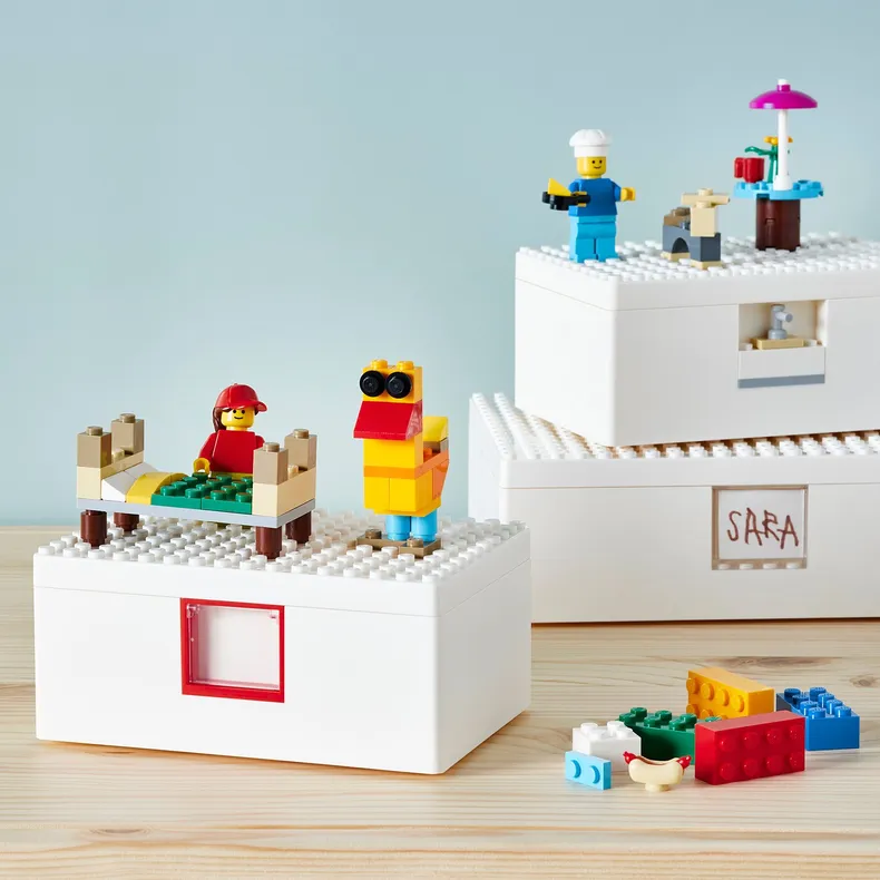 IKEA BYGGLEK БЮГГЛЕК, конструктор LEGO®, 201 деталь, различные цвета фото №2