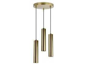 BRW Napoli 3-точечный подвесной светильник 25 см металл золото 093043 фото