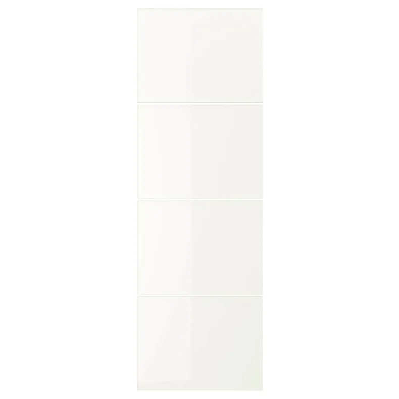 IKEA FÄRVIK ФЭРВИК, 4 панели д / рамы раздвижной дверцы, белое стекло, 75x236 см 202.503.33 фото №1