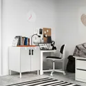 IKEA SMÅSTAD СМОСТАД / PLATSA ПЛАТСА, шафа, біло-сірий з 1 полицею, 60x57x63 см 093.897.89 фото thumb №4