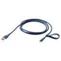 IKEA LILLHULT ЛИЛЛЬХУЛЬТ, кабель USB-A–lightning, голубой, 1.5 m 105.284.97 фото thumb №1