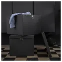IKEA NIMM НИММ, коробка с крышкой, черный, 35x50x30 см 005.200.53 фото thumb №2