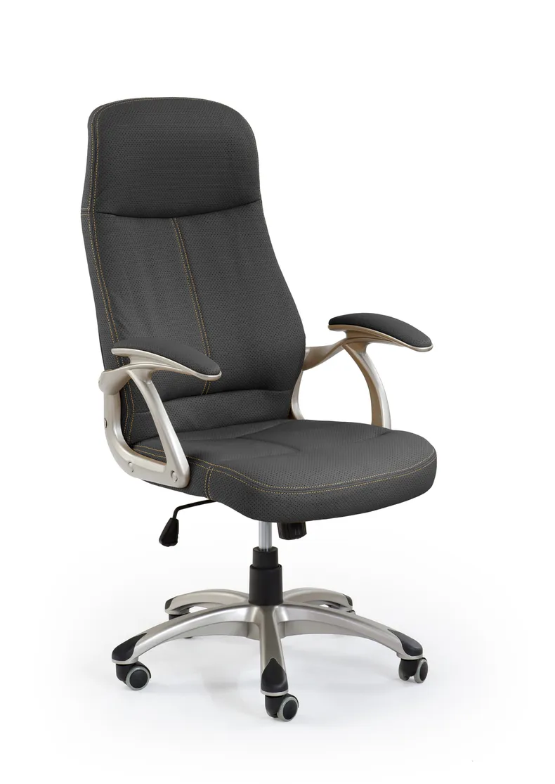 Кресло компьютерное офисное вращающееся HALMAR EDISON, черный фото №1