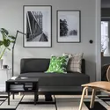 IKEA LILLEHEM ЛИЛЛЕХЕМ, 2-местный модуль, Окрашенное дерево темно-серого цвета 795.360.08 фото thumb №2