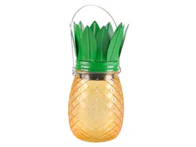BRW Солнечная лампа из ананасового стекла оранжевого и зеленого цвета 093259 фото