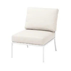 IKEA SEGERÖN СЕГЕРЕН, сидіння модульного дивана д / вулиці, білий / бежевий / бежевий Фрессон / Дувхольмен 595.235.68 фото