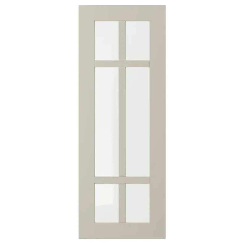 IKEA STENSUND СТЕНСУНД, стеклянная дверь, бежевый, 30x80 см 204.532.03 фото №1