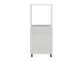 BRW Кухонный духовой шкаф Sole 60 см с ящиками светло-серый глянец, альпийский белый/светло-серый глянец FH_DPS_60/143_2SMB/SMB-BAL/XRAL7047 фото