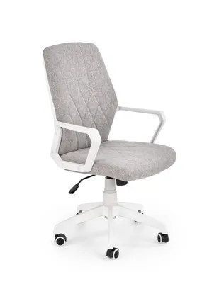 Крісло комп'ютерне офісне обертове HALMAR SPIN 2 сірий / білий фото