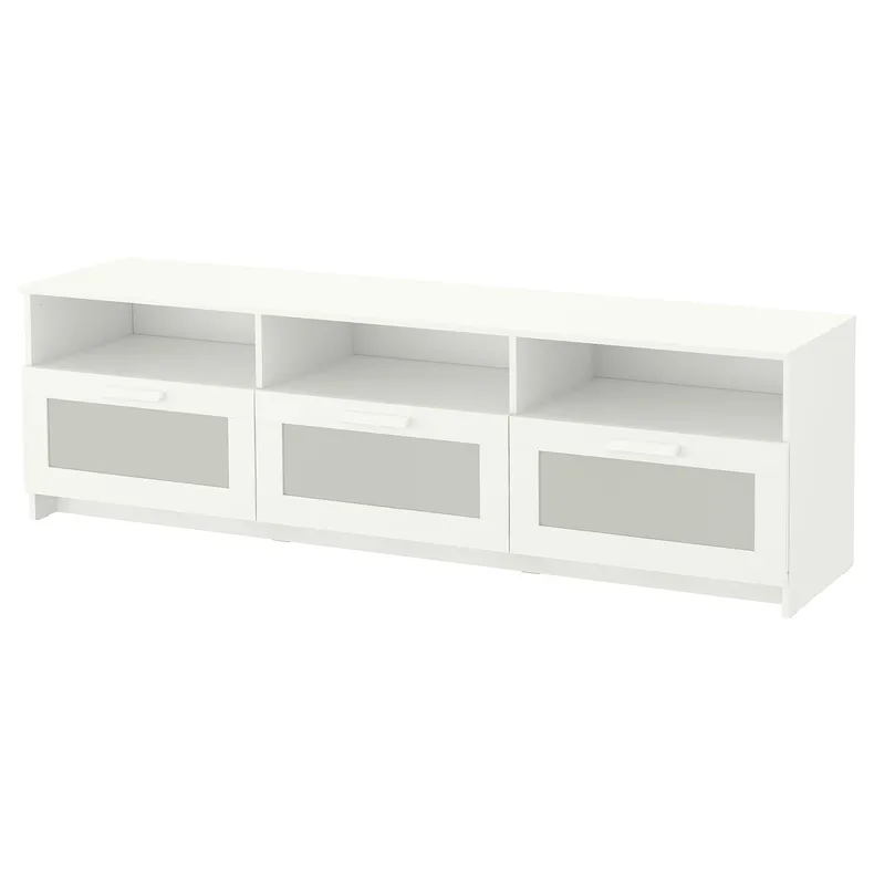 IKEA BRIMNES БРІМНЕС, тумба під телевізор, білий, 180x41x53 см 504.098.74 фото №1