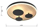 BRW Светодиодный трехточечный потолочный светильник 3000K черный Реймс 091091 фото thumb №5