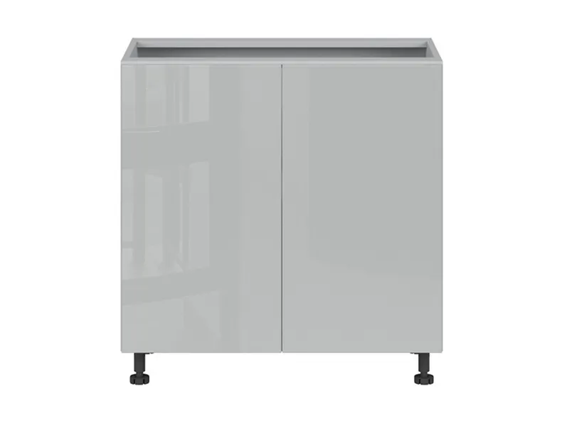BRW Базовый шкаф для кухни Top Line 80 см двухдверный серый глянец, серый гранола/серый глянец TV_D_80/82_L/P-SZG/SP фото №1