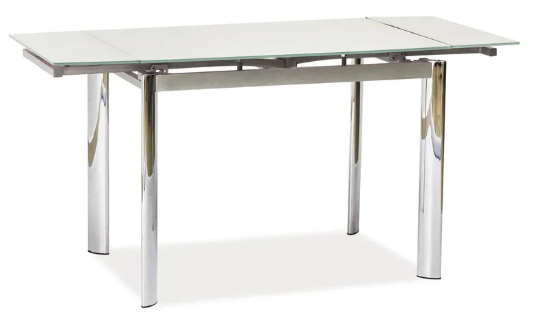Стол кухонный SIGNAL GD-019, белый, 70x100-150 см фото №1