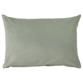 IKEA SANELA САНЕЛА, чехол на подушку, бледный серо-зеленый, 40x58 см 905.310.14 фото
