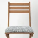 IKEA ASKHOLMEN АСКХОЛЬМЕН, стілець, вуличний, складний темно-коричневий / синій кльосан 295.292.08 фото thumb №2