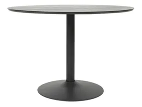 Стол круглый шпонированный BRW Graus, 110 см, черный BLACK-FR фото