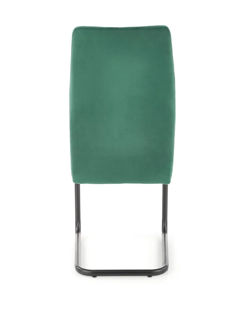 Кухонний стілець оксамитовий HALMAR K444 Velvet, темно-зелений фото №5