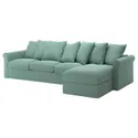 IKEA GRÖNLID ГРЕНЛІД, чохол для 4-місного дивана, з кушеткою/ЛЬЙУНГЕН світло-зелений 894.088.35 фото thumb №2