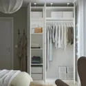 IKEA PAX ПАКС / GRIMO ГРІМО, гардероб, комбінація, білий / білий, 150x60x236 см 694.297.30 фото thumb №3