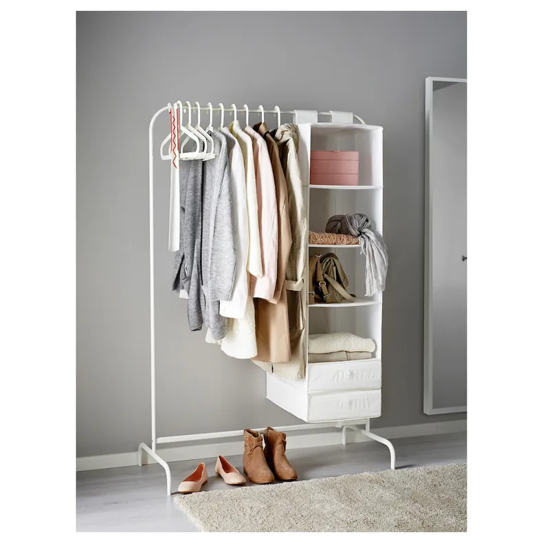 IKEA MULIG МУЛІГ, штанга для одягу, білий, 99x152 см 601.794.34 фото №3