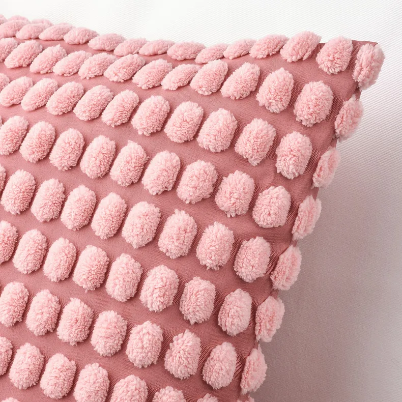 IKEA SVARTPOPPEL СВАРТПОППЕЛ, чохол на подушку, світло-рожевий, 50x50 см 205.429.97 фото №3
