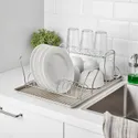 IKEA VÄLVÅRDAD ВЕЛЬВОРДАД, сушарка для посуду, бежевий/гальванізований, 52x35 см 004.301.42 фото thumb №4