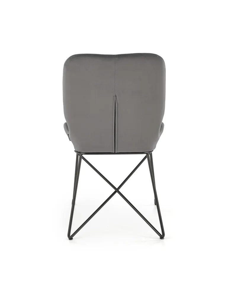 Кухонний стілець HALMAR K454 чорний, сірий фото №6