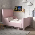 IKEA BUSUNGE БУСУНГЕ, розсувне ліжко, блідо-рожевий, 80x200 см 902.290.17 фото thumb №2