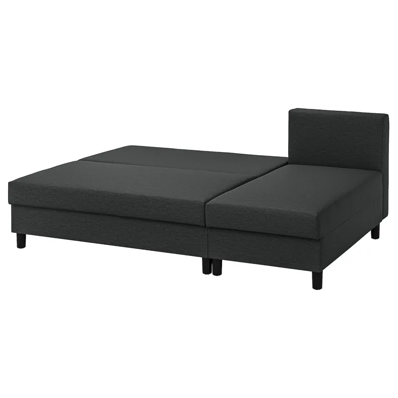IKEA ÄLVDALEN ЕЛЬВДАЛЕН, 3-місний диван із кушеткою, КНІСА темно-сірий 205.306.64 фото №2