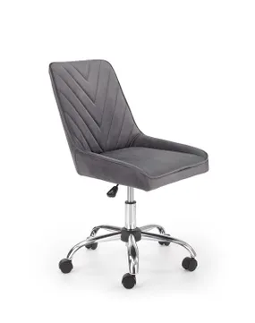 Кресло компьютерное офисное вращающееся HALMAR RICO, серый бархат фото